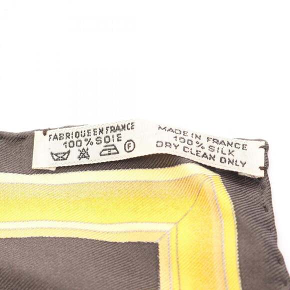 HERMES Gray Silk Scarf - Picture 3 of 8